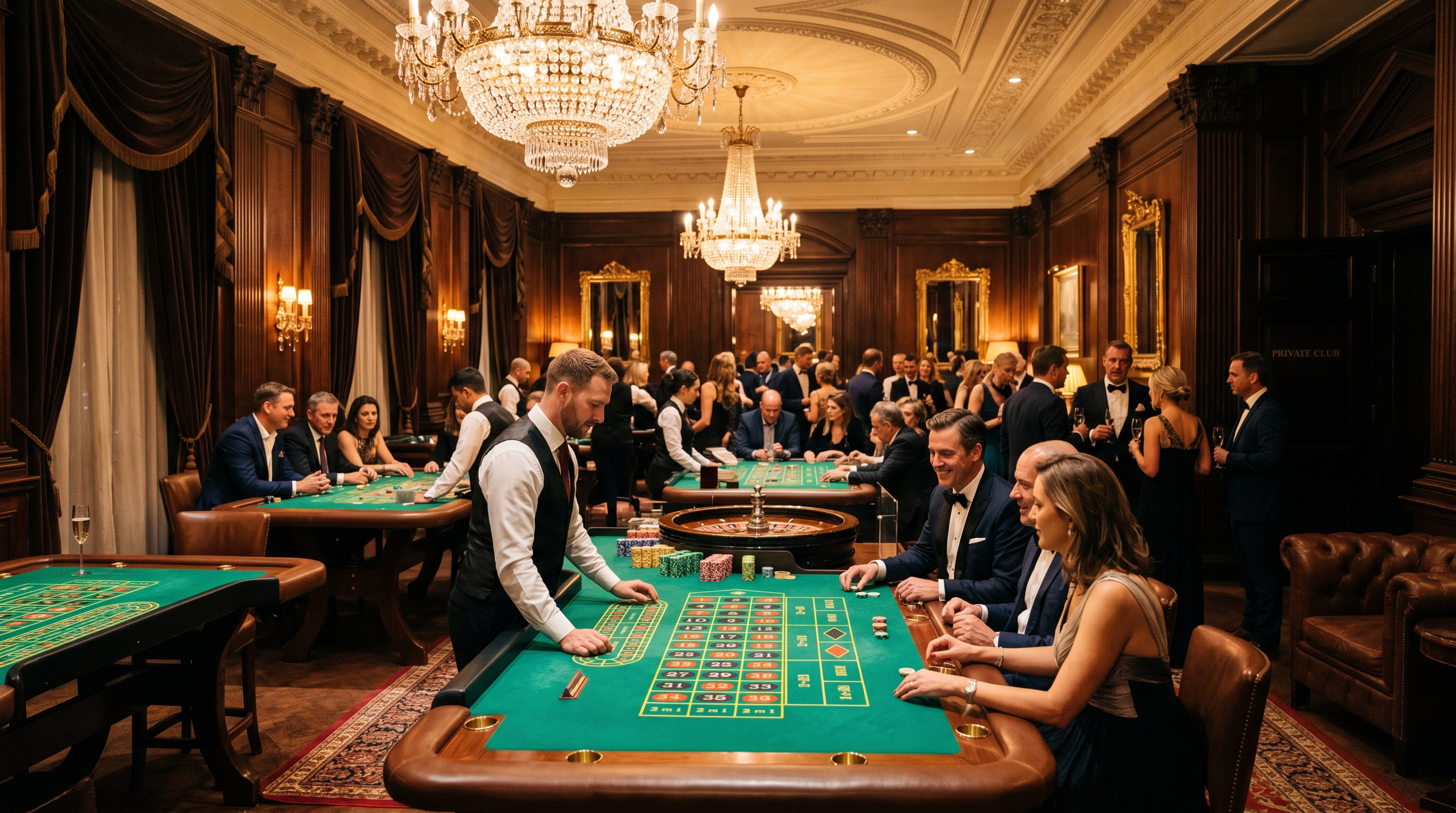 Private gaming lounge interior at London Luxury Resort